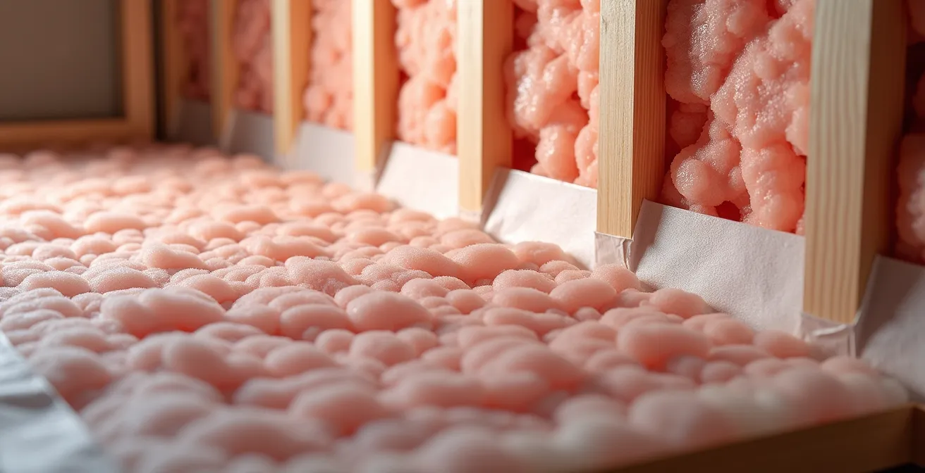 Inspection détaillée de l'isolation dans des murs ouverts avant fermeture